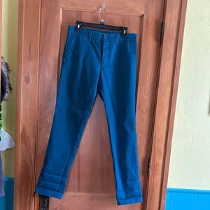 Carhartt WIP Teal Slim Straight Chinos